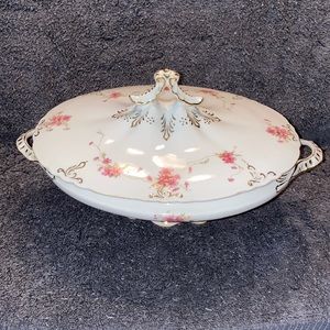 Vintage / Antique Edwin M Knowles Serving Dish With Lid